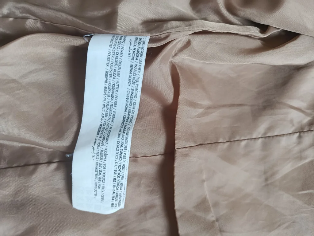 Chaqueta de cuero beige Mango talla S – photo 9
